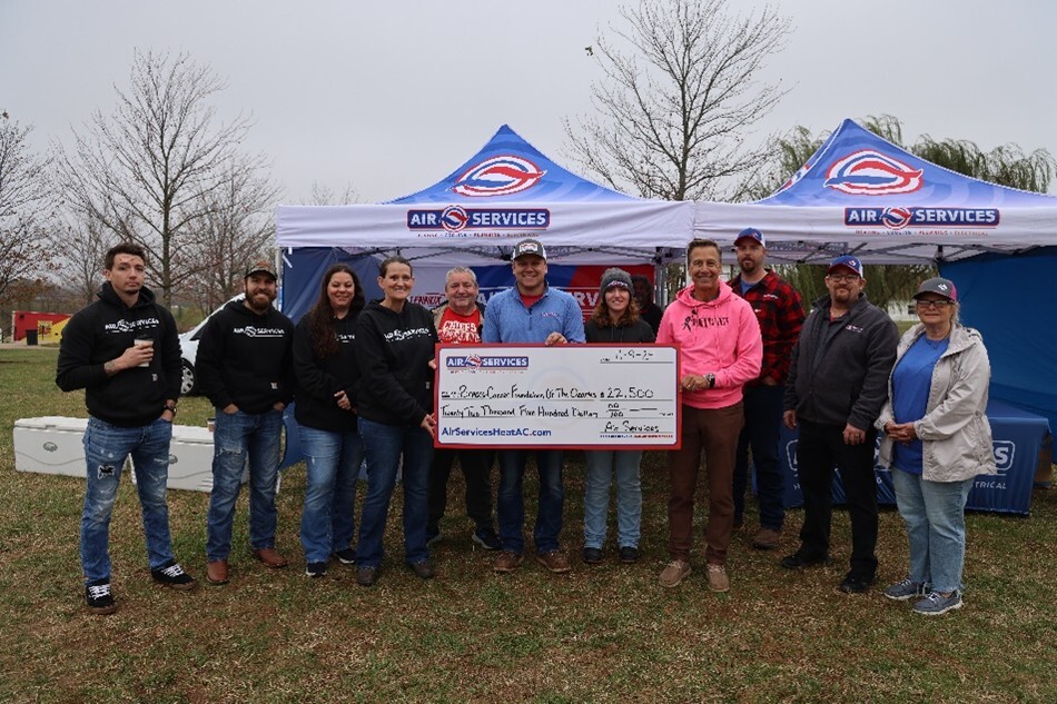 Air Services Presents $22.5K Check to Breast Cancer Foundation of  the Ozarks